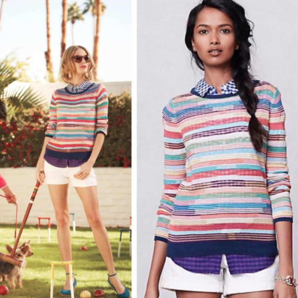 Sparrow Women's knitted Multi-color Sweater